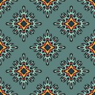 Seamless abstract tiled pattern vector