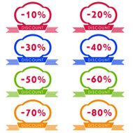 Discount price tag set