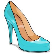 Vector Cartoon Womens Shoes N2