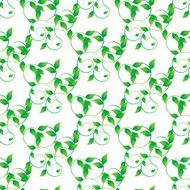 Green leaves seamless background N6