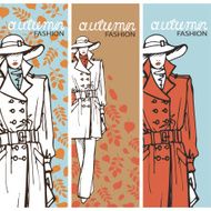 Fashion girl in sketch style Vector illustration Graphics N3
