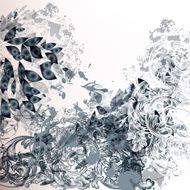 Abstract futuristic background in blue white and grey