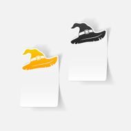 realistic design element witch hat
