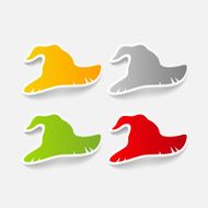 realistic design element witch hat N3