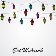 Background for Muslim Community Festival Vector Illustration N55