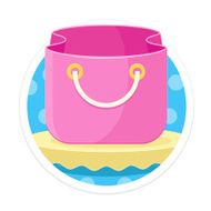 Vector Bag Round Icon
