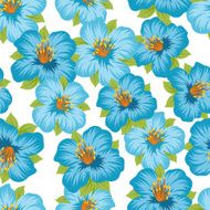 Seamless floral pattern with pretty stylized flowers N2