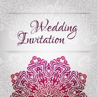 lacy vector wedding card template abstract circle floral ornament good N4