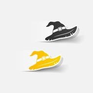 realistic design element witch hat N8
