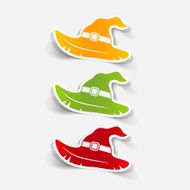 realistic design element witch hat N11