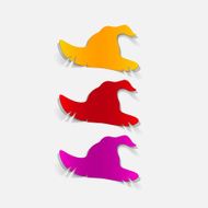 realistic design element witch hat N12