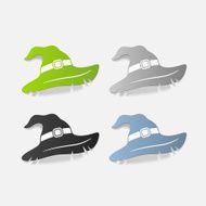 realistic design element witch hat N13
