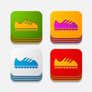 square button sneakers
