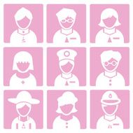 Avatar icons vector