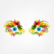 Floral eyes