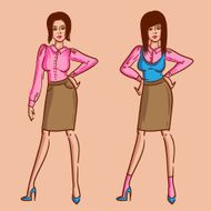 Stylish office lady N3