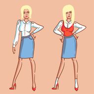Stylish office lady N4