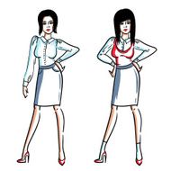 Stylish office lady N5