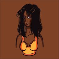 Sexy african fashion girl