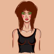 Sexy fashion brunette girl N2