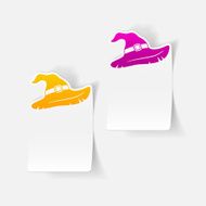 realistic design element witch hat N14