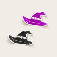 realistic design element witch hat N18