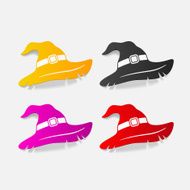 realistic design element witch hat N20