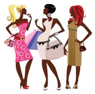 three chattering girls