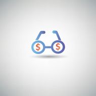 Zoom money symbol vector