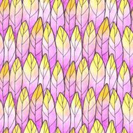 Seamless Background Feather Pattern