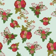 Vintage Floral Seamless pattern -illustration