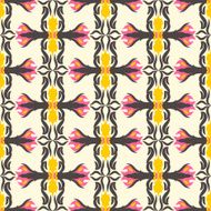 Abstract seamless pattern floral motif background Colorful shap