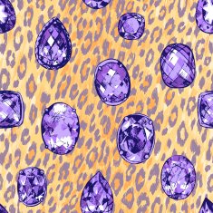 Hand drawn precious stones N3