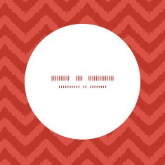 Vector colorful ikat chevron frame seamless pattern background