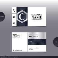 Abstract creative business card Vector N12