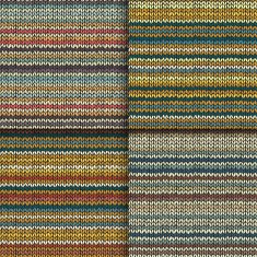 Set of seamless patterns with knitted stripes texture N2