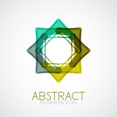 Symmetric abstract geometric shape N39