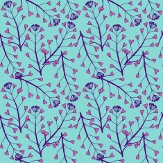 Vector seamless floral pattern N242
