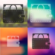 money icon on blurred background N4