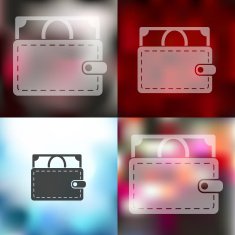 money icon on blurred background N5