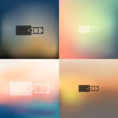 money icon on blurred background N6
