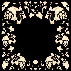 Vintage frame in retro style vector illustration N5