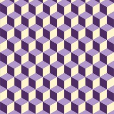 Abstract isometric violet cube pattern background