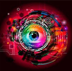 Eye on colored background N2