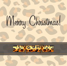 Animal Print Cracker Card