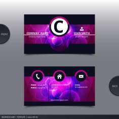 Abstract creative business card Vector N18
