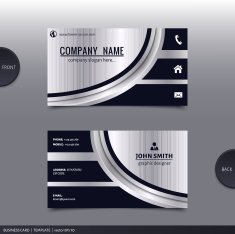 Abstract creative business card Vector N19