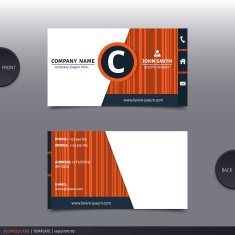 Abstract creative business card Vector N26