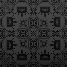 black wallpaper in old style for your design N21