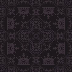 black wallpaper in old style for your design N26